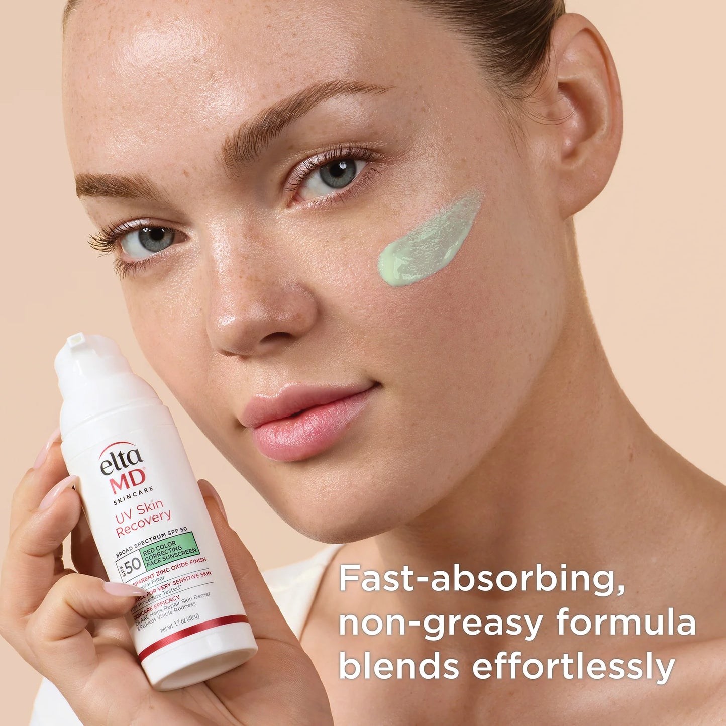 EltaMD UV Skin Recovery Red Color Correcting Green Tint Broad Spectrum SPF 50
